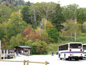 御池のバスロータリーの様子です。